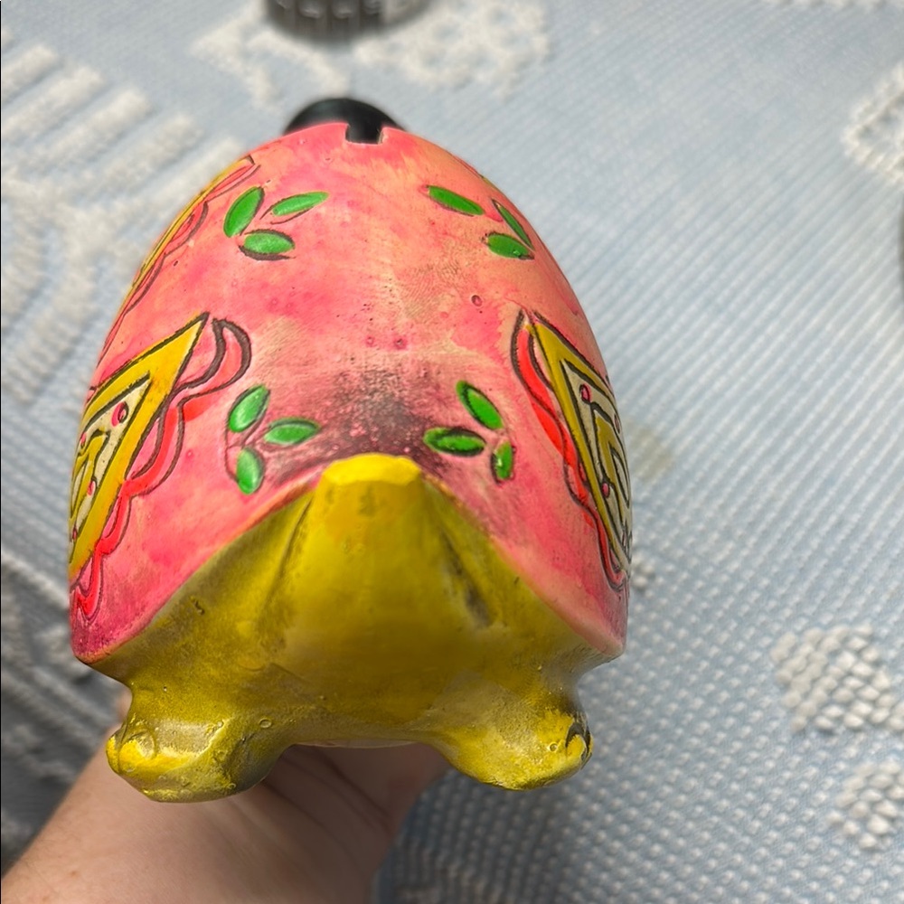 Colorful Turtle Bank Figurine with Hat made in Japan!! - Picture 9 of 10
